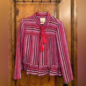 Kate spade bright and beautiful peplum jacket to wear at any season.